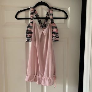 Lululemon Pink Sports Bra Top, Size 4